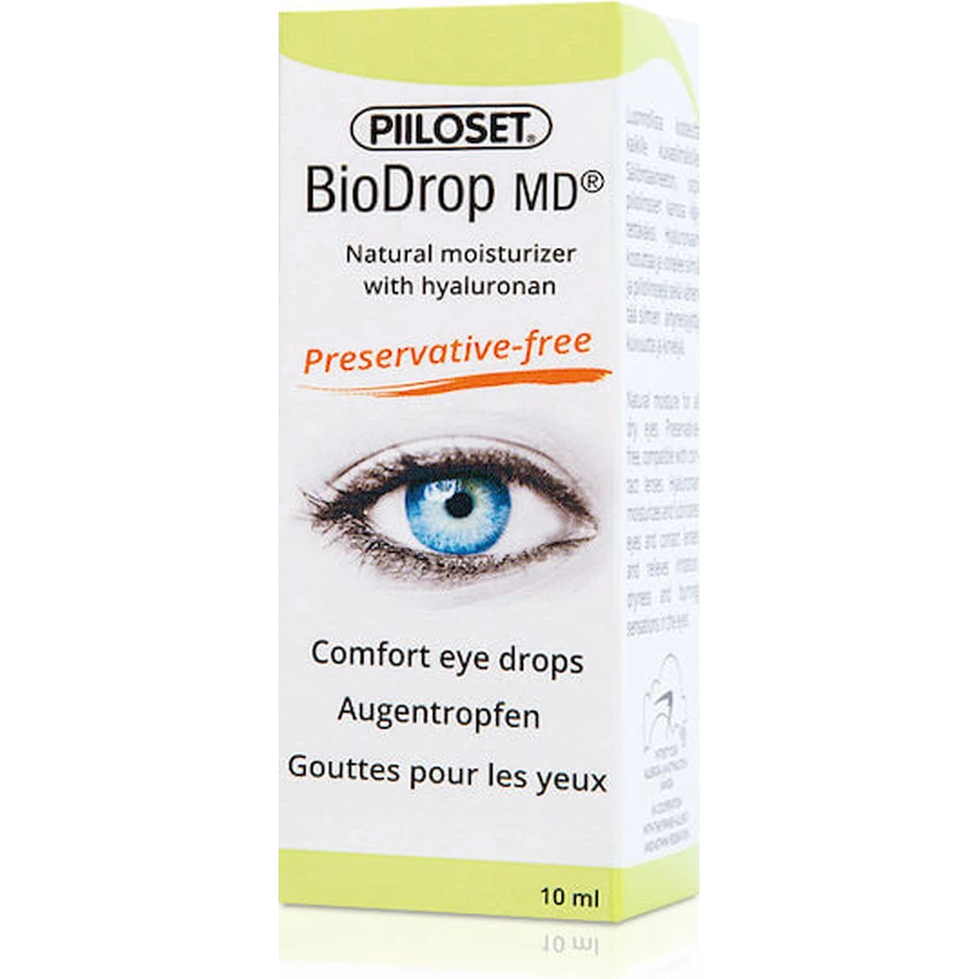 Piiloset BioDrop MD Hyaluronzuur Oogdruppels voor Droge Ogen 10ml
