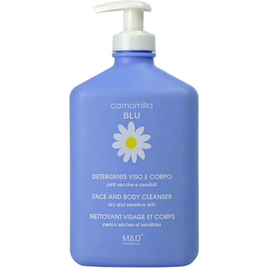 Camomilla BLU BLU Blu Face & Body Cleanser Body Wash Geeignet für atopische Haut 500ml