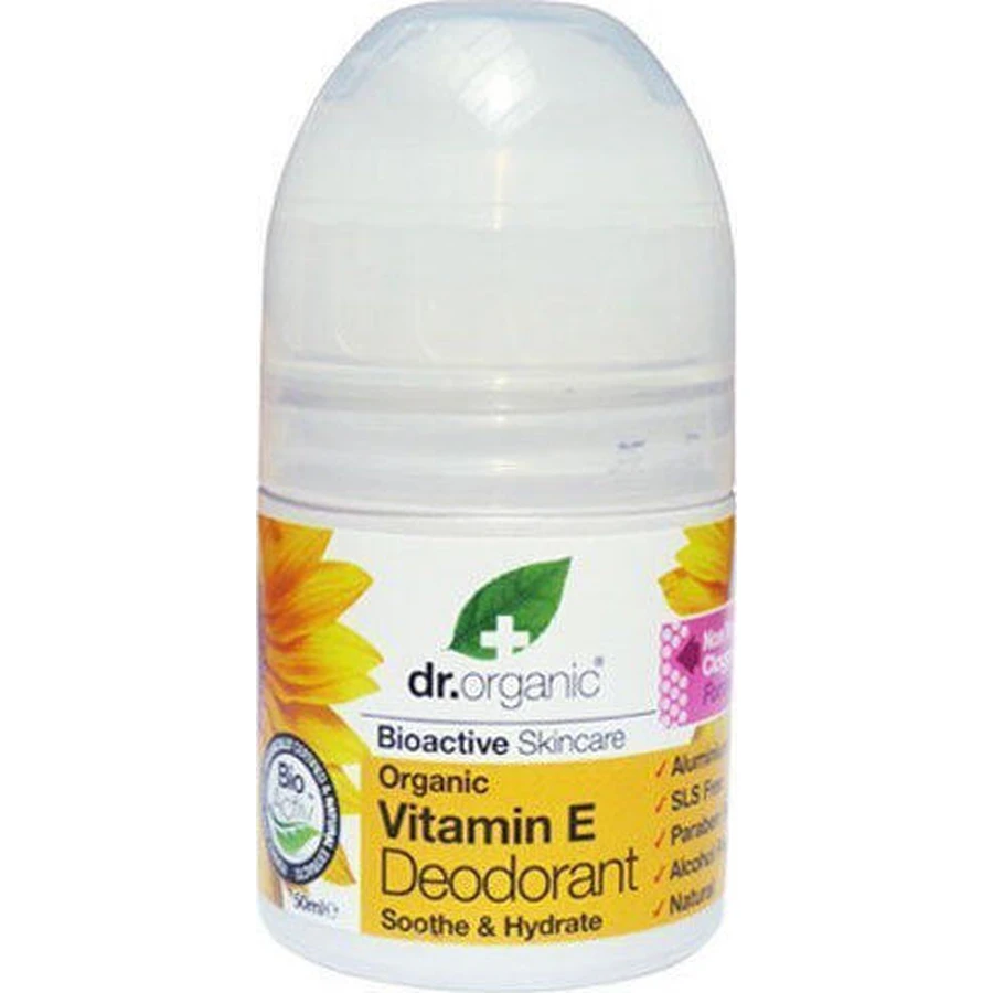 Dr.Organic Vitamin E Vitamin E Natural Roll-On Deodorant Sans Aluminium 50ml