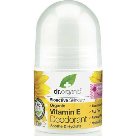Dr.Organic Vitamin E Vitamin E Natural Roll-On Deodorant Sans Aluminium 50ml