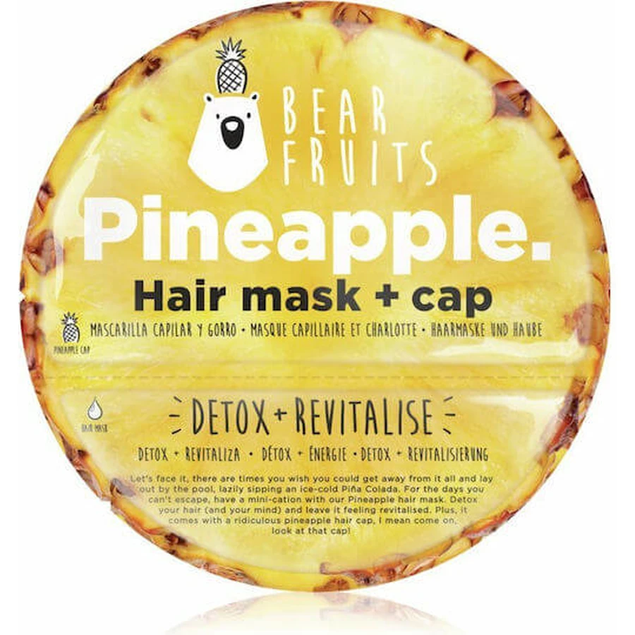 Bear Fruits Ananas Ananas Haarmaske & 1 Feuchtigkeitskappe 20ml