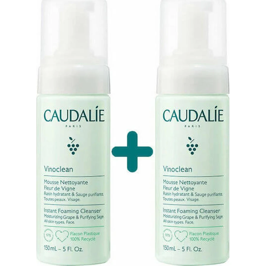 Caudalie Vinoclean Face Mousse pour le visage 2x150ml