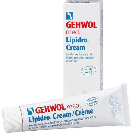 Gehwol Med Lipidro Crème hydratante pour les pieds à l'urée 125ml