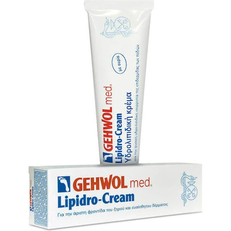 Gehwol Med Lipidro Crème hydratante pour les pieds à l'urée 125ml