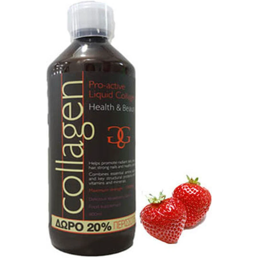 Total Health Solutions Pro-active Liquid Collagen 600ml Strawberry