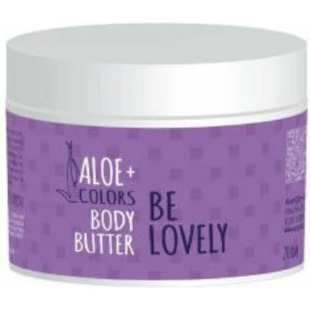 Aloe Colors Be Lovely Body Manteca Corporal Hidratante con Aloe Vera y Sabor Caramelo para piel seca/muy seca y sensible 200ml