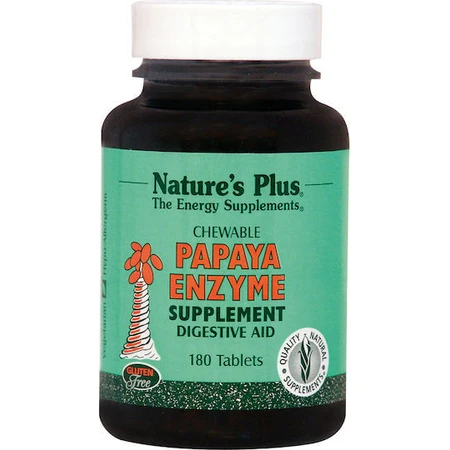 Nature's Plus Papaja Enzym Glutenvrij 180 kauwtabletten