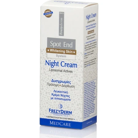 Frezyderm Spot End Night Face Cream for Pigmentation and Whitening Spots with Vitamin C and Ceramide 50ml
