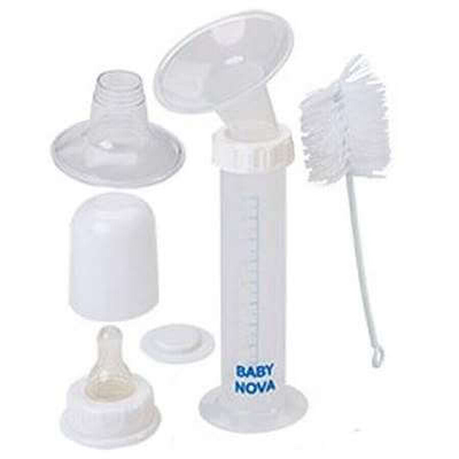 Comprar Extractor de leche con recipiente para la leche y cepillo de limpieza, BabyNova Extractor de leche con recipiente para la leche y cepillo de limpieza, BabyNova