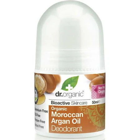 Dr.Organic Marokkanisches Arganöl Marokkanisches Arganöl Natürliches Roll-On Deodorant Aluminiumfrei 50ml