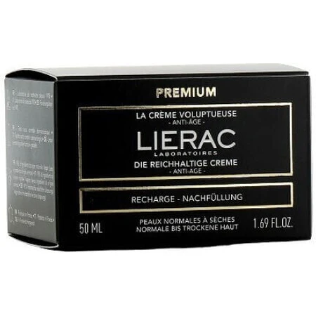 Lierac Premium La Creme Voluptueuse Navulling Anti-Rimpel Gezichtscrème met Hyaluronzuur 50ml