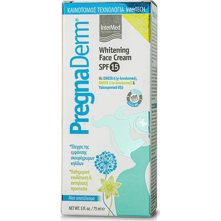 InterMed Pregnaderm 24h Dag Gezichtscrème met SPF15 Tegen Pigmentvlekken met Hyaluronzuur 75ml