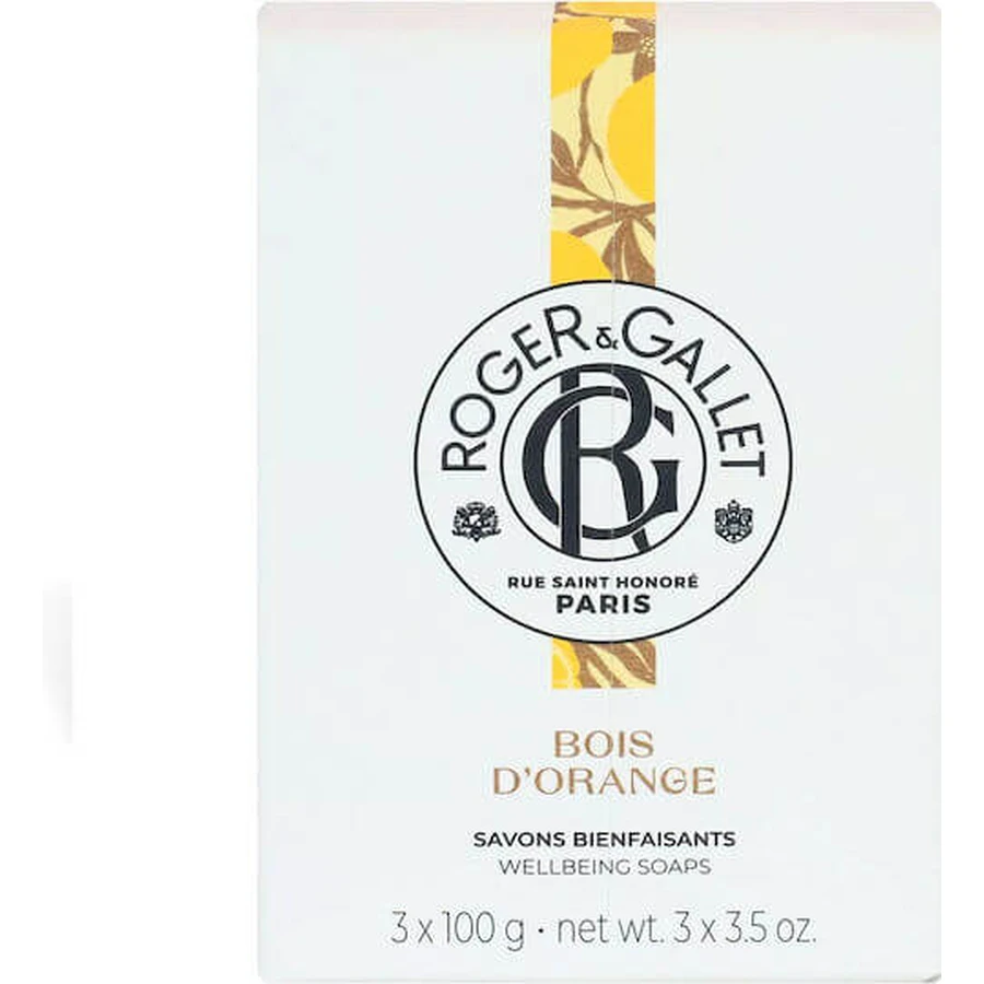Roger & Gallet Hand & Body Soap Bar Bois D' Orange 3x100gr
