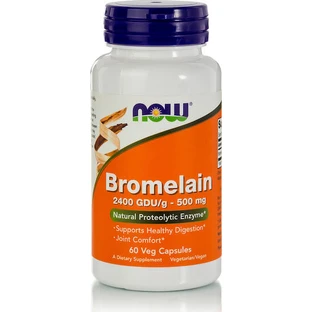Now Foods Bromelaïne 500mg 60 plantaardige capsules