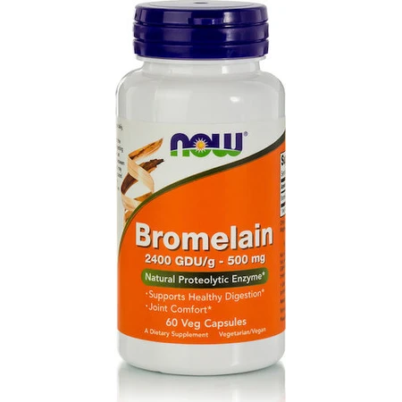 Now Foods Bromelaïne 500mg 60 plantaardige capsules
