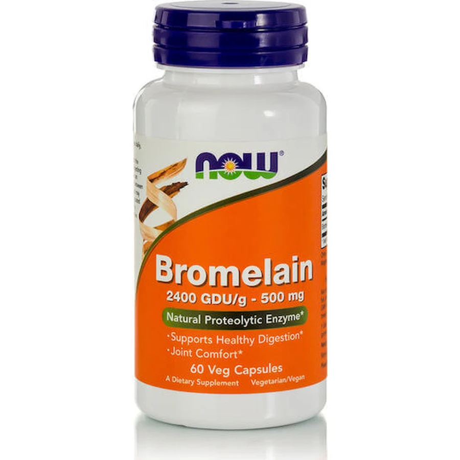 Now Foods Bromelaïne 500mg 60 plantaardige capsules
