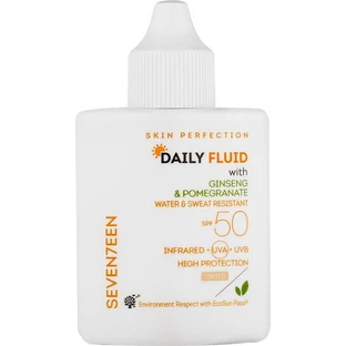 Seventeen Daily Fluid Water Resistant Sunscreen Face Lotion SPF50 with Pigment 35ml
