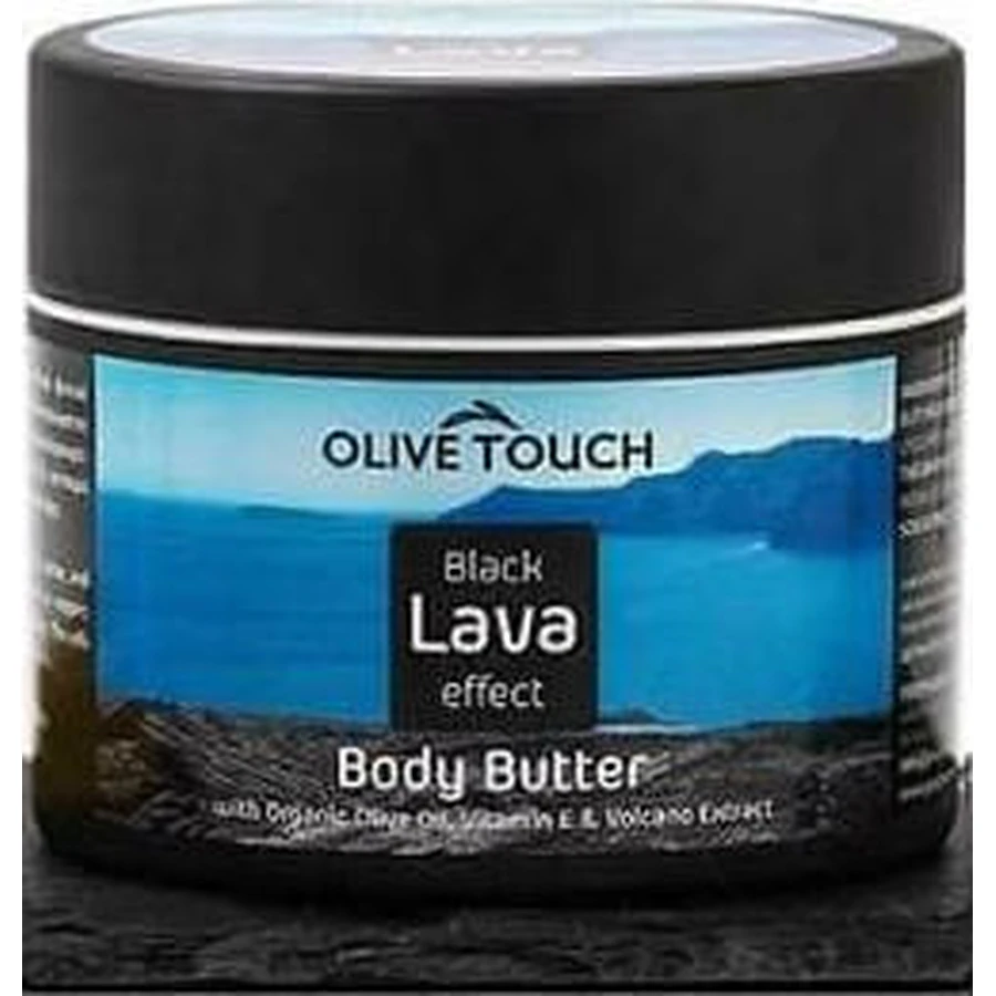 Olive Touch Black Lava Effect Beurre corporel hydratant pour peaux sèches 100ml