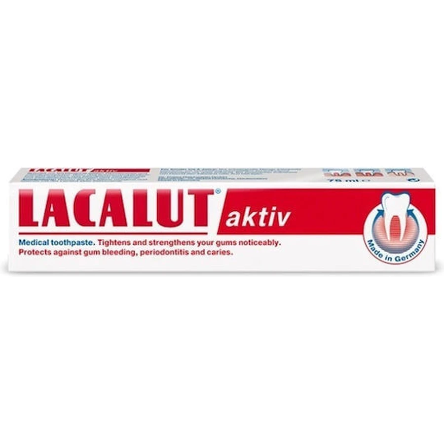 Dentifrice Lacalut pour les caries dentaires, la gingivite et la parodontite 75ml