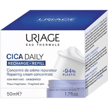 Uriage Cica Daily Refill Gesichtsrekonstruktionscreme mit Hyaluronsäure und Ceramiden 50ml