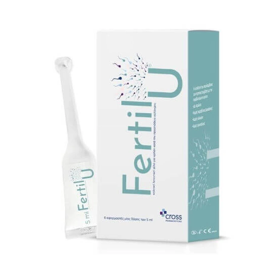 Cross Pharmaceuticals Fertil U Vaginale Glijmiddelgel 6 inbrenghulzen met eenmalige dosis 5ml 6 stuks