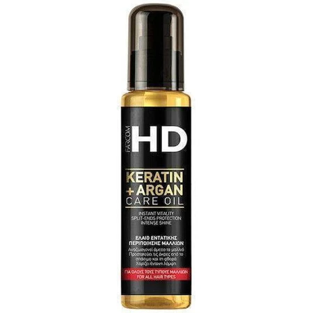Farcom HD Keratine + Argan Care Keratine Herstel Haar Olie 100ml