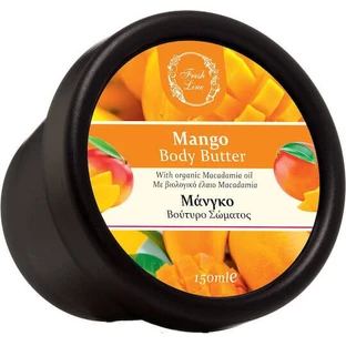 Fresh Line Beurre de mangue Beurre corporel hydratant pour tous les types de peau 150ml