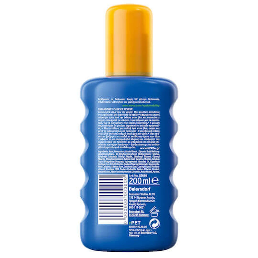 Nivea Protect & Moisture Waterbestendige Zonnebrandcrème Body Lotion SPF50 Lichaamslotion Spray 200ml