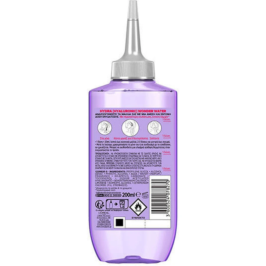 L'Oreal Paris Elvive Hydra Hydra Hyaluronic Wonder Water Moisturizing Conditioner for All Hair Types 200ml