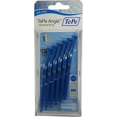 TePe Brosses interdentaires d'angle 0.6mm Bleu 6pcs