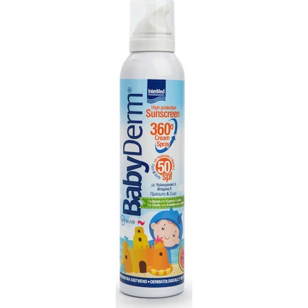 InterMed Babyderm Waterproof Baby Zonnecrème Spray SPF50 200ml