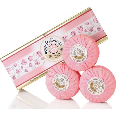 Roger & Gallet Rosa Relajante Jabones Perfumados Pastilla Jabón Corporal 300gr
