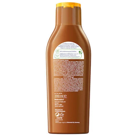 Nivea Carotene Lotion Waterproof Sunscreen Body Lotion SPF6 200ml