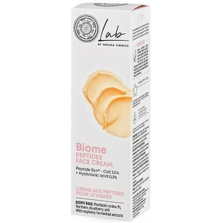 Natura Siberica Lab Biome Peptide Moisturizing Face Cream 24h with Hyaluronic Acid and Peptides 50ml