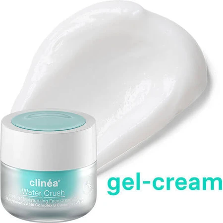 Clinea Water Crush Light Refill 48h Moisturizing and Seboregulating Day Facial Gel with Hyaluronic Acid and Prebiotics 50ml