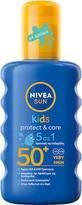 Nivea Sun Kids Protect & Care with Color Waterproof Kids Sun Cream Spray SPF50 200ml
