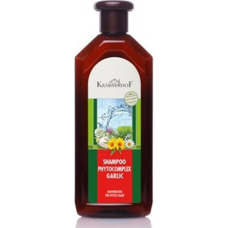 Krauterhof Phytocomplex Champú de Ajo Contra la Caída del Cabello Para Todo Tipo de Cabello 500ml