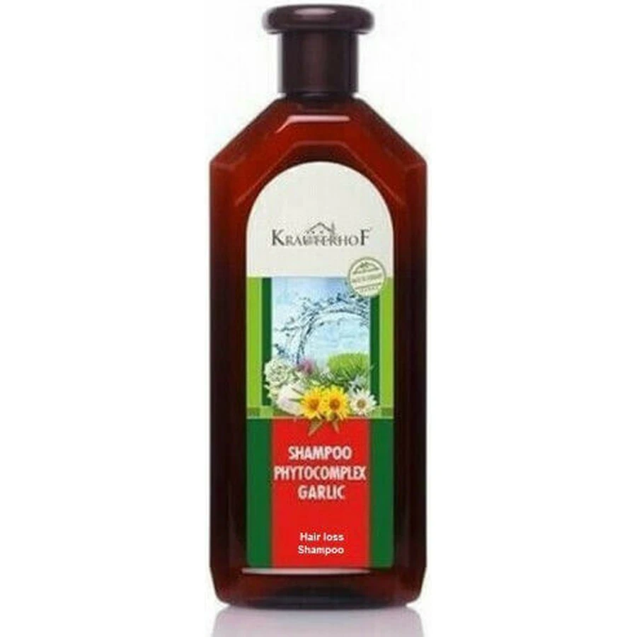 Krauterhof Phytocomplex Champú de Ajo Contra la Caída del Cabello Para Todo Tipo de Cabello 500ml