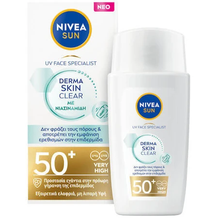 Nivea Sun Derma Skin Clear Sonnenschutz Gesichtscreme SPF50+ 40ml