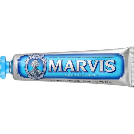 Marvis Aquatic Mint Toothpaste for Gingivitis, Plaque and Cavities 85ml