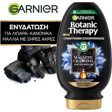 Garnier Botanic Therapy Magnetische Houtskool Conditioner voor Vet Haar 200ml
