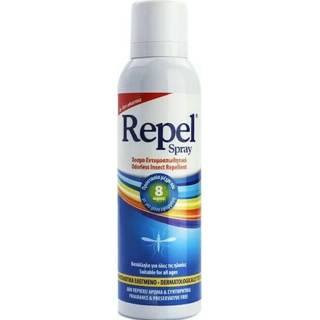 UNI-PHARMA Repel Repelente Inodoro Loción Repelente de Insectos en Spray Apto para Niños 150ml