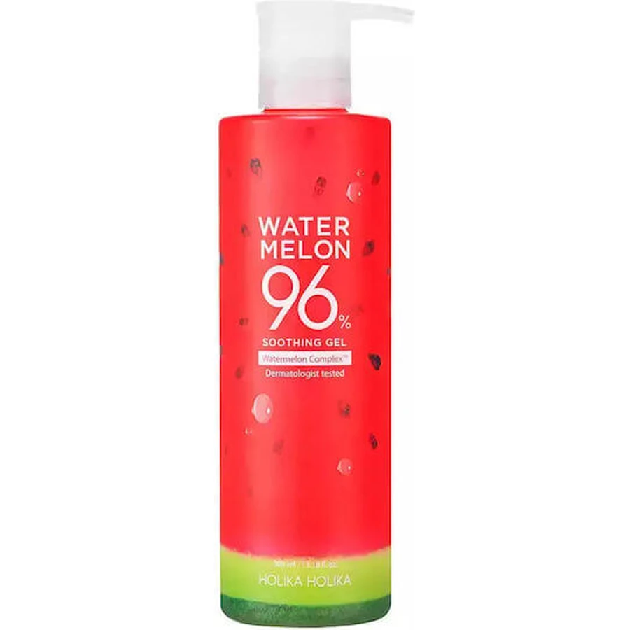 Holika Holika Holika Watermelon 96% Soothing Gel Feuchtigkeitsspendendes Körpergel mit Aloe Vera für trockene & empfindliche Haut 390ml