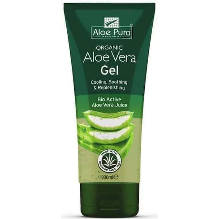 Optima Naturals Aloë Vera Gel - 200ml Hydraterende Aloë Vera Regenererende Gel voor de droge/zeer droge & gevoelige huid 200ml