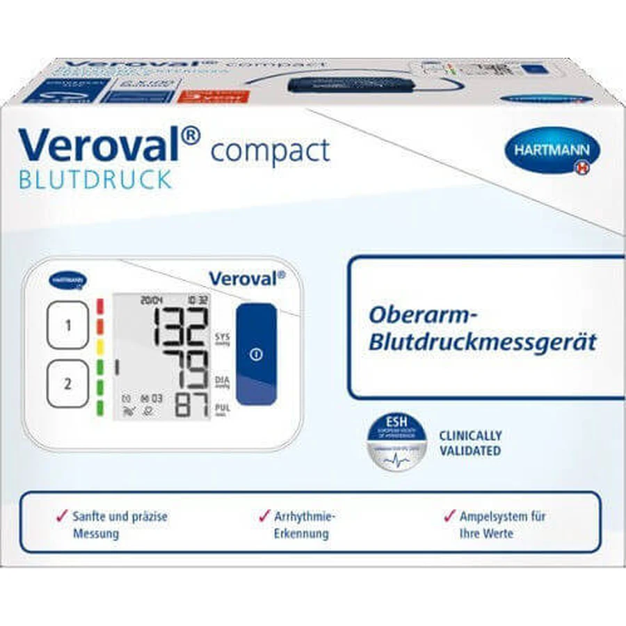 Hartmann Veroval Compact online shop Arm-Blutdruckmessgerät mit Arrhythmie-Erkennung 9254240