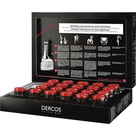 Vichy Dercos Technique Aminexil Clinical 5 Haar Ampulle für Haarausfall für Männer 21x6ml