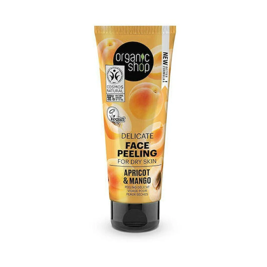 Organic Shop Delicate Abrikoos & Mango Gezichtspeeling 75ml