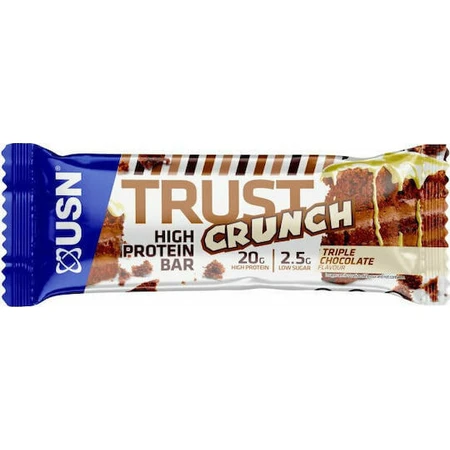 USN Trust Crunch Repen met 20gr Eiwit & Smaak Triple Chocolade 12x60gr