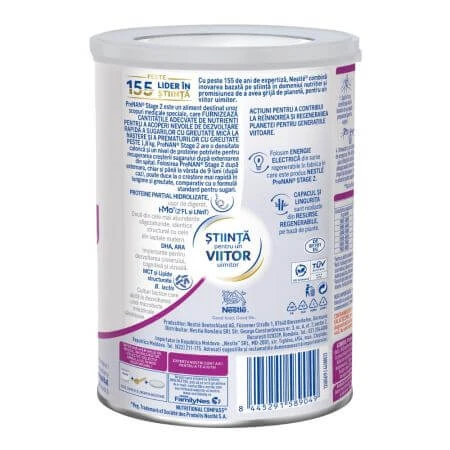 Fórmula de leche en polvo Pre Nan Etapa 2, 400 g, Nestlé