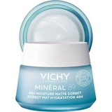 Vichy Minéral 89 Matte Sorbet Light 48h Feuchtigkeitsspendendes und talgregulierendes Gesichtsgel mit Hyaluronsäure und Niacinamid 50ml
